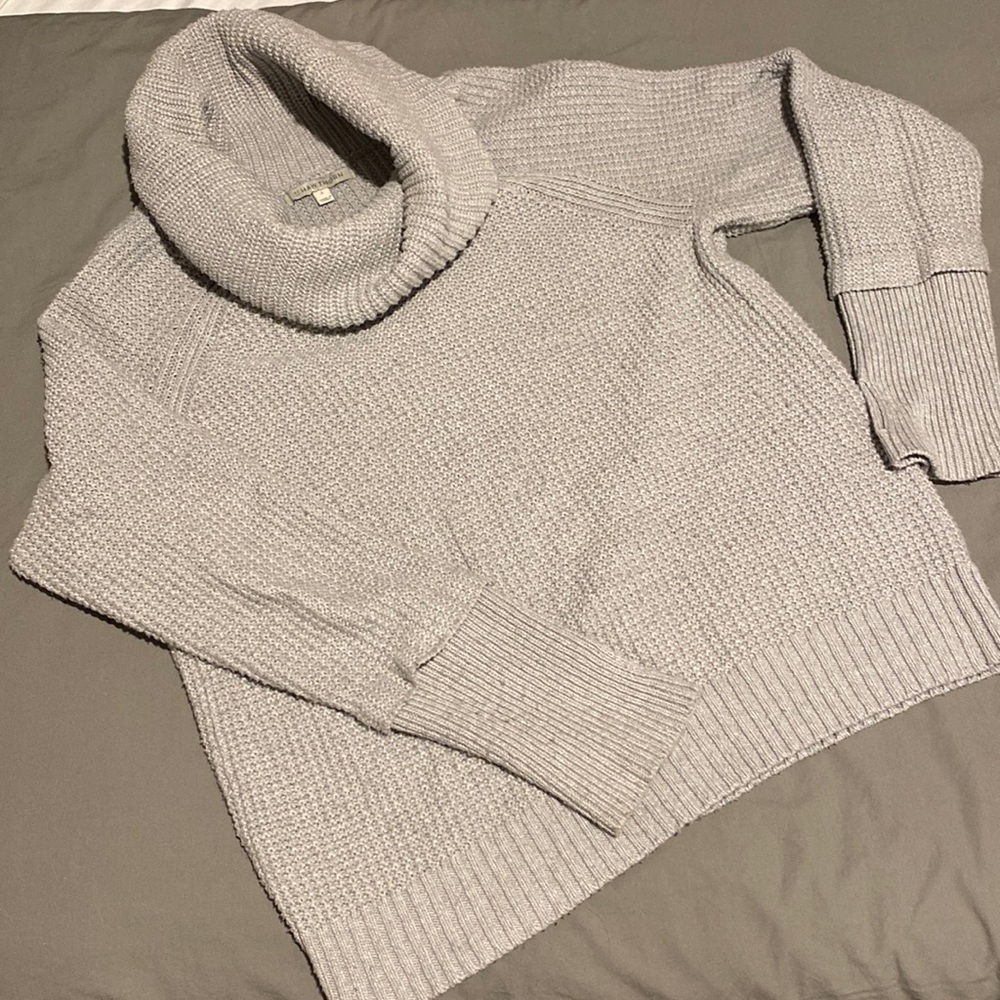 MARKET & SPRUCE
Sharon Cowl Neck Waffle Stitch Sweater
S | Light Grey